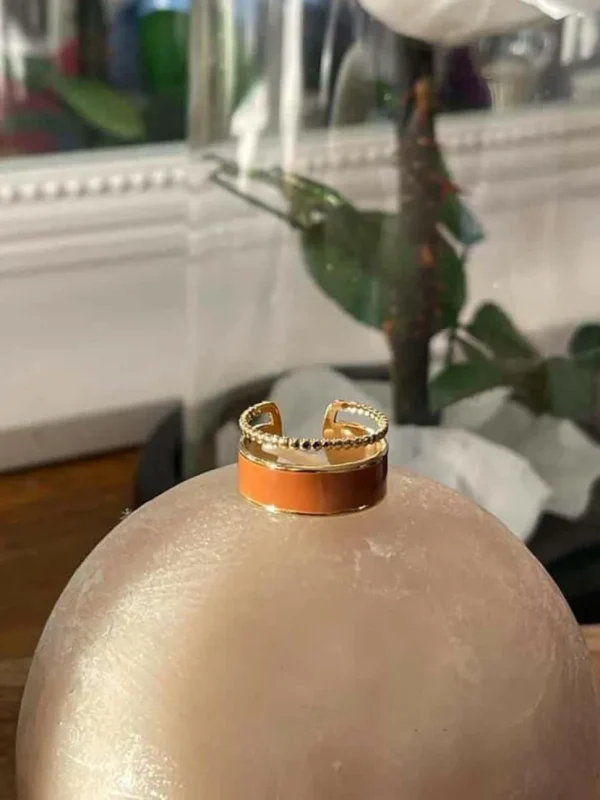 Femmes Saheline Bague Ajustable Caramel Dulce