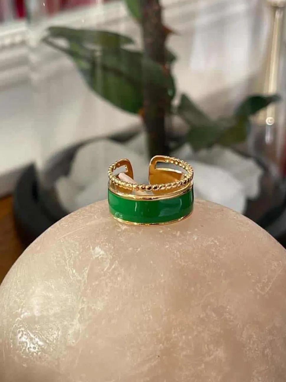 bague_ajustable_vert_dulc_0.webp Femmes Saheline Bague Ajustable Vert Dulce