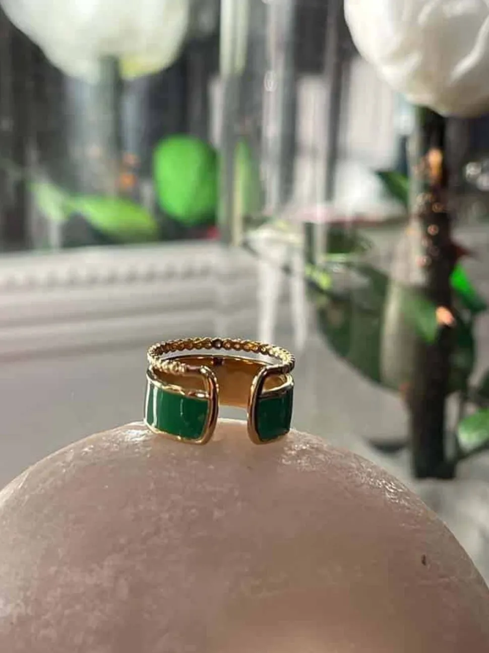 bague_ajustable_vert_dulc_2.webp Femmes Saheline Bague Ajustable Vert Dulce