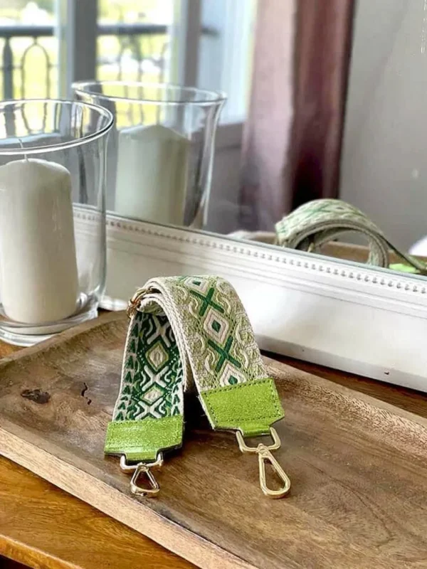 Femmes Saheline Bandoulière Sac À Main Vert Anis Indira