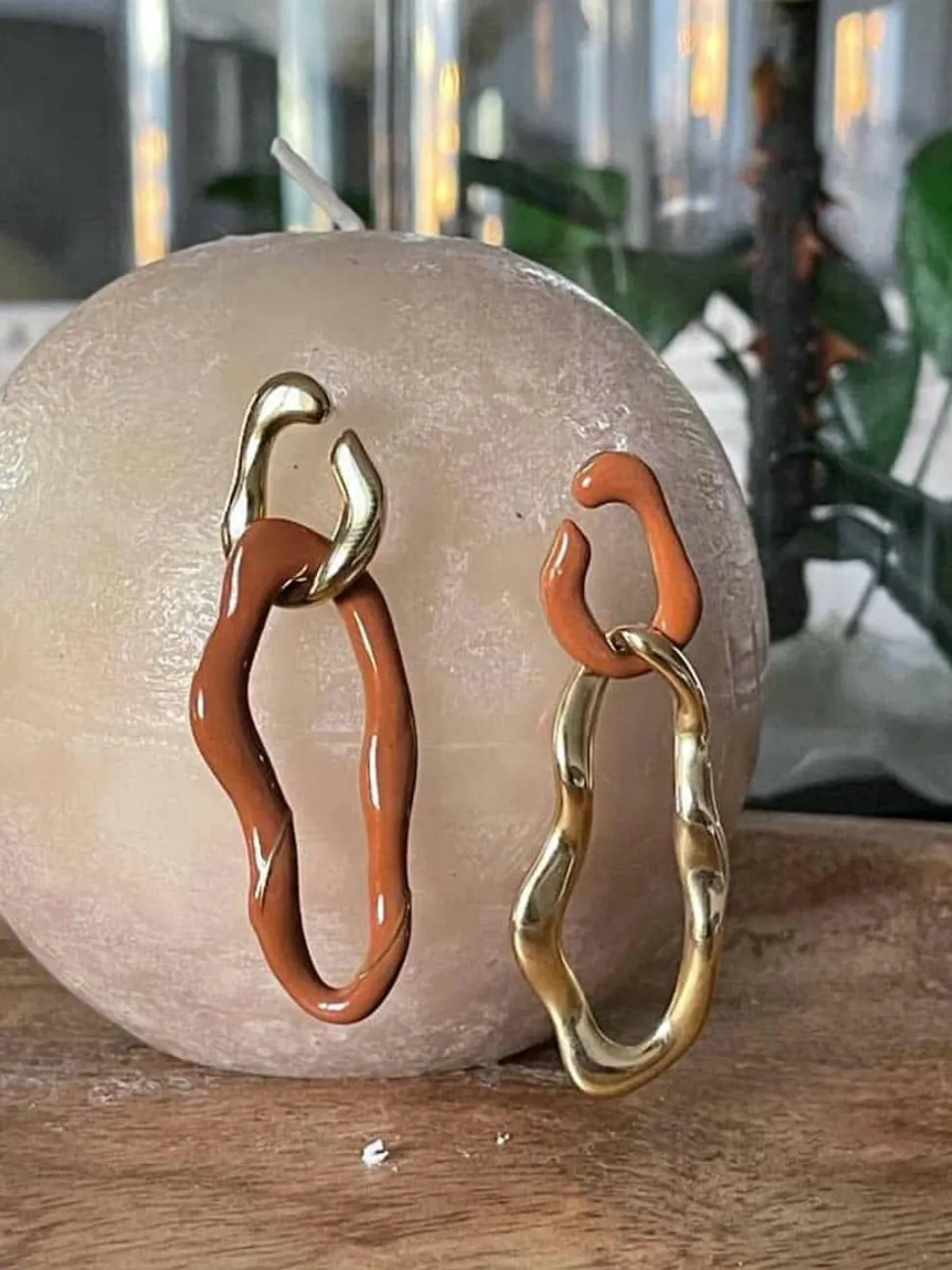 boucles_doreille_marron_d_1.webp Femmes Saheline Boucles D'Oreille Marron Doris