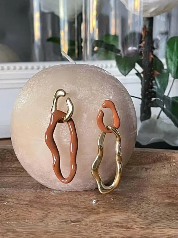 Femmes Saheline Boucles D'Oreille Marron Doris