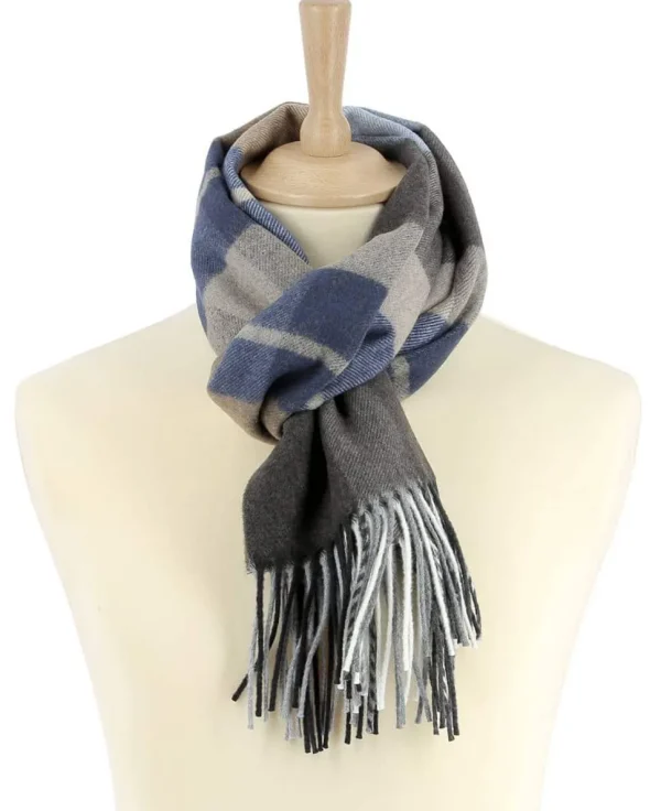 Homme Saheline Echarpe Bleu Navid