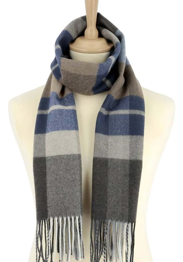 Homme Saheline Echarpe Bleu Navid