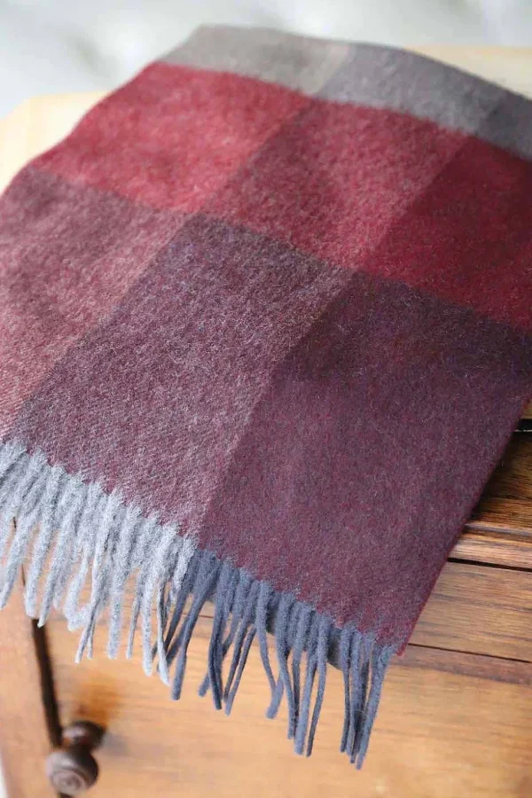Homme Saheline Echarpe Rouge Bordeaux Tonyo