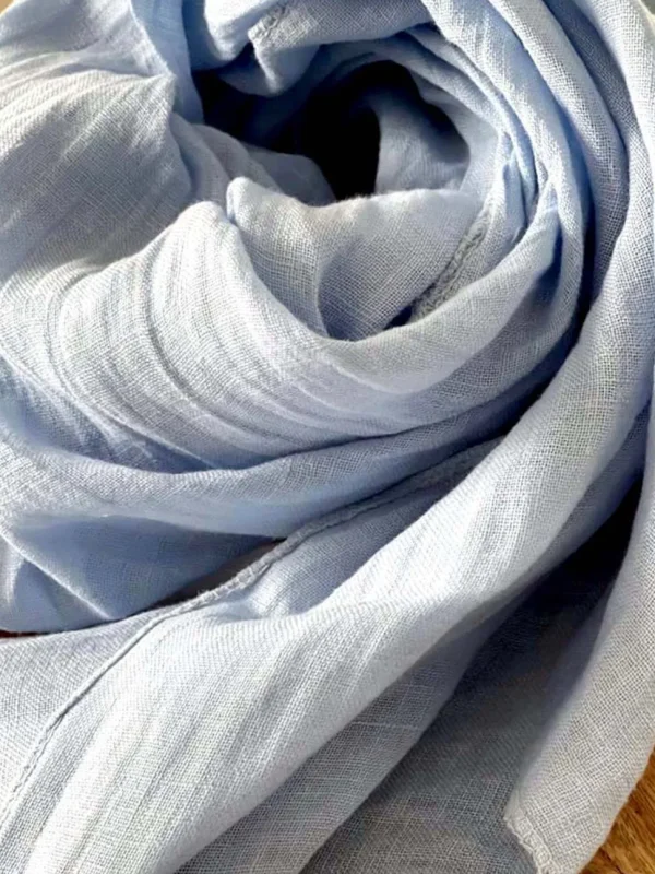Homme Saheline Foulard Bleu Brume Emery