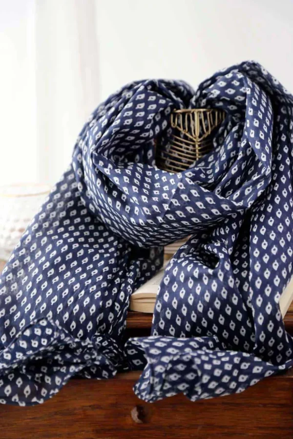 Homme Saheline Foulard Bleu Faris
