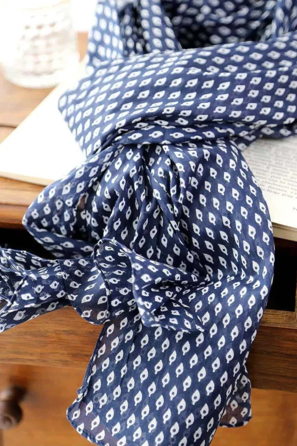Homme Saheline Foulard Bleu Faris
