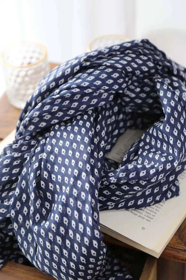 Homme Saheline Foulard Bleu Faris