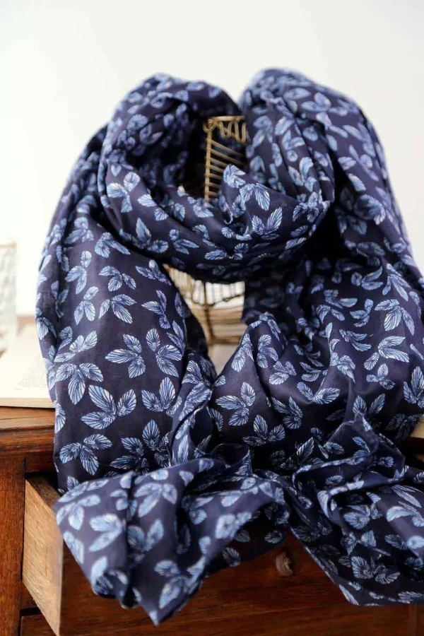 Homme Saheline Foulard Bleu Oliver