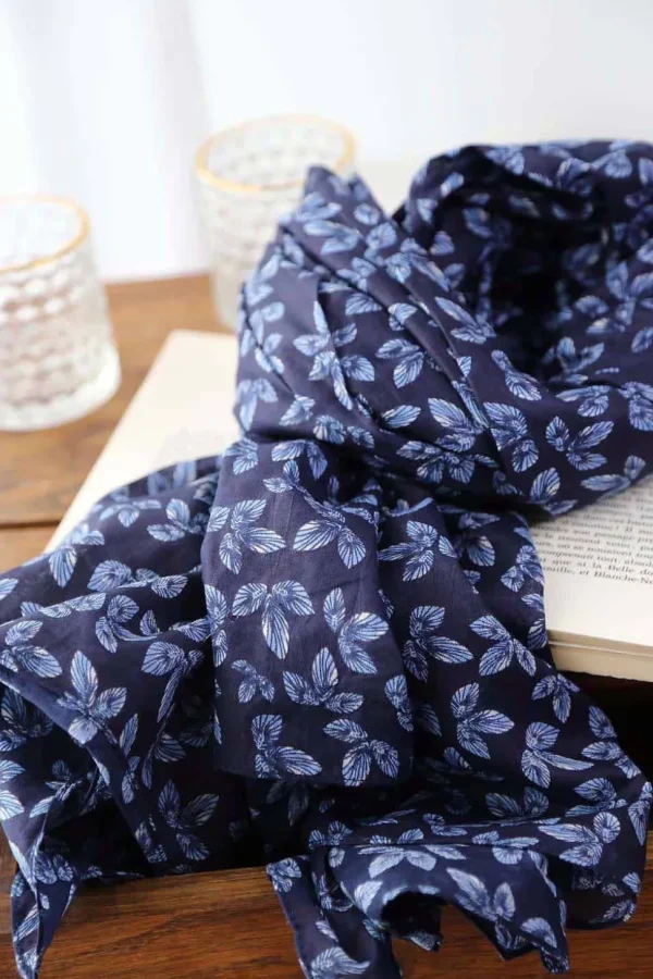 Homme Saheline Foulard Bleu Oliver