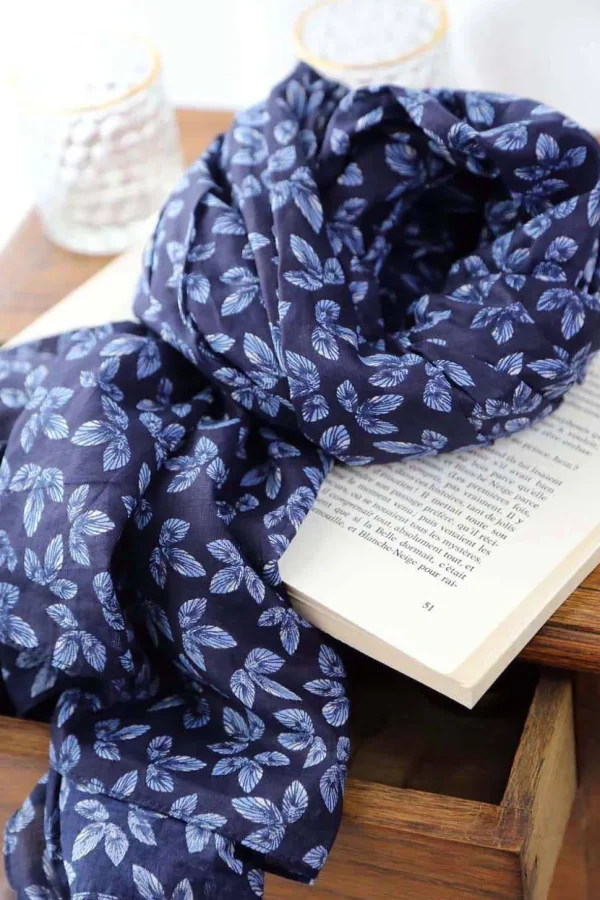 Homme Saheline Foulard Bleu Oliver