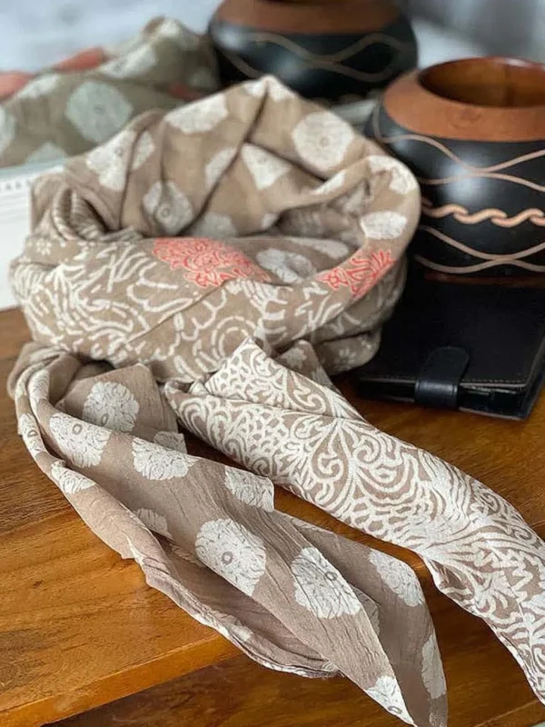 Homme Saheline Foulard Homme Ecru Miguel