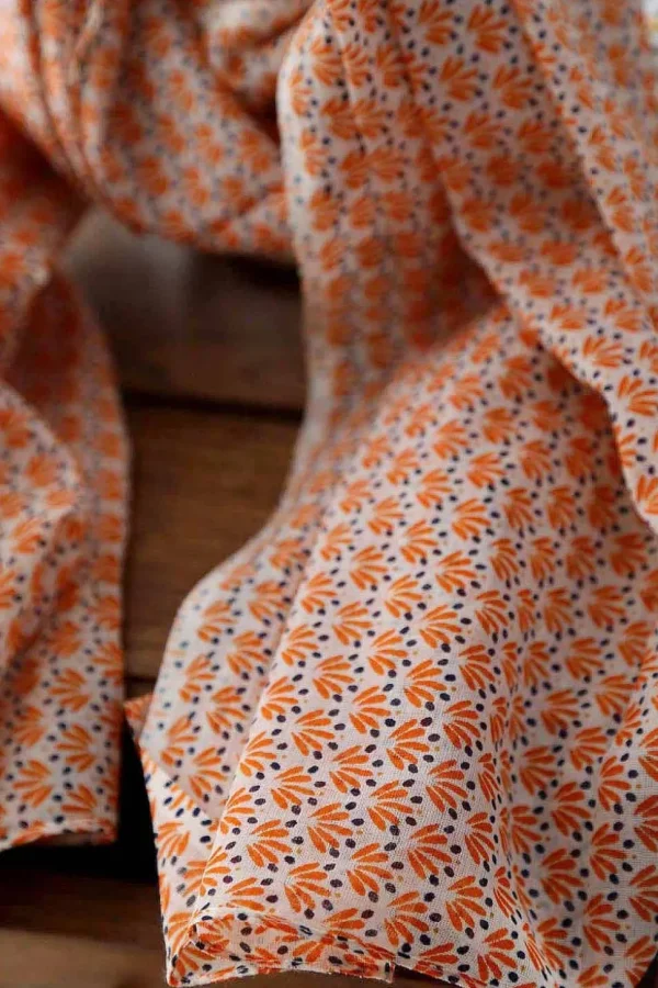 Homme Saheline Foulard Homme Orange Brooklyn