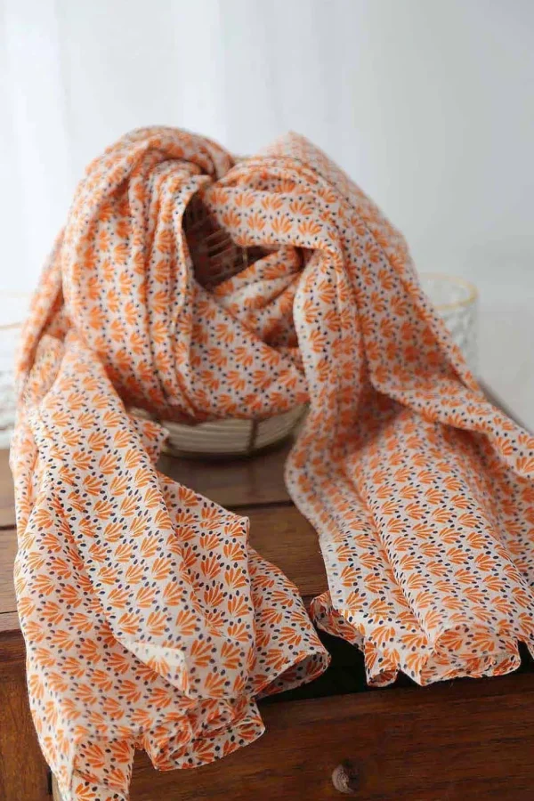 Homme Saheline Foulard Homme Orange Brooklyn
