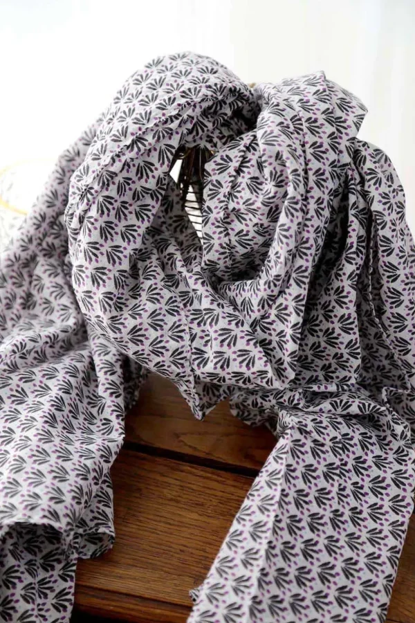 Homme Saheline Foulard Homme Violet / Noir Brooklyn