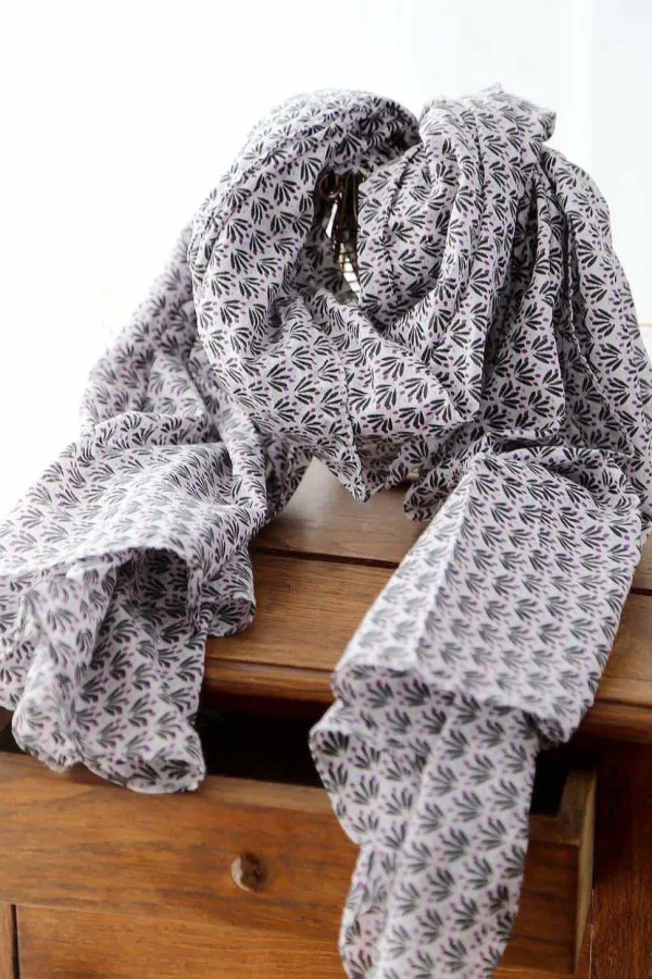 Homme Saheline Foulard Homme Violet / Noir Brooklyn