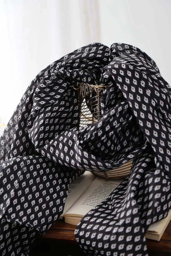 Homme Saheline Foulard Noir Faris