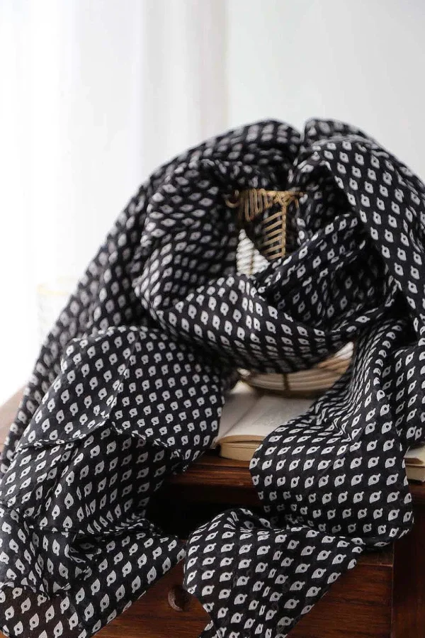 Homme Saheline Foulard Noir Faris