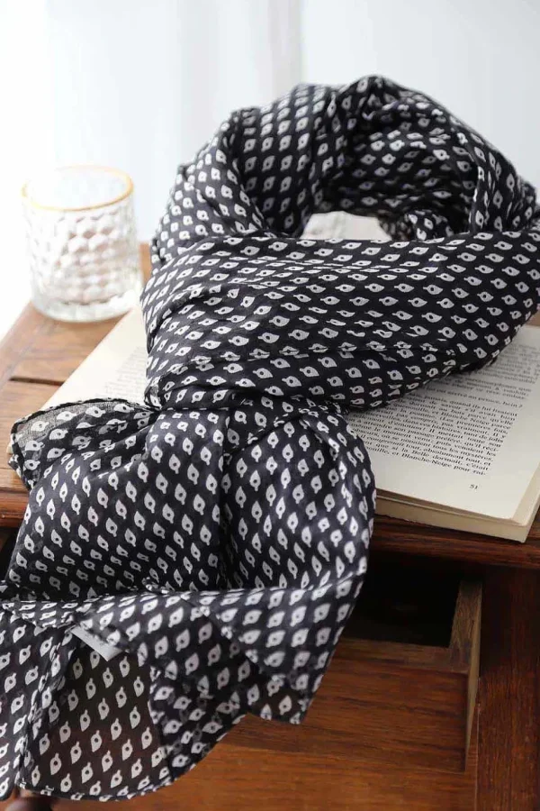 Homme Saheline Foulard Noir Faris