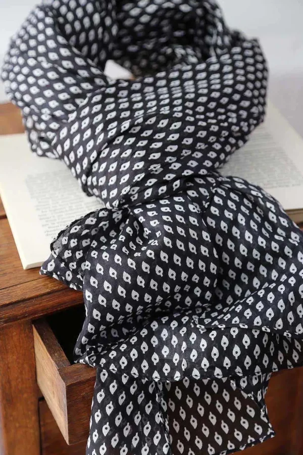 Homme Saheline Foulard Noir Faris
