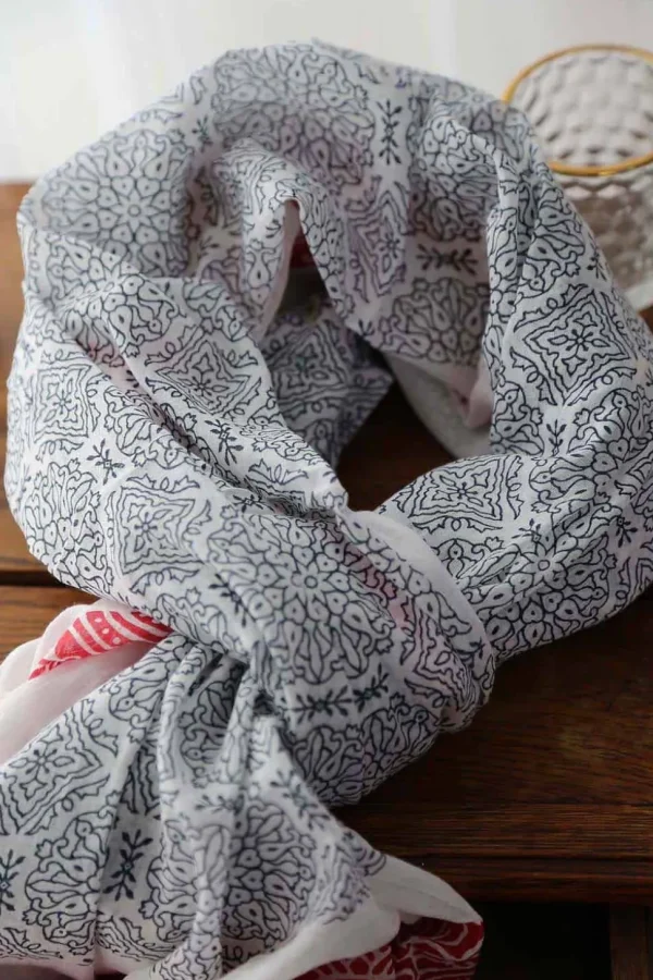 Homme Saheline Foulard Rouge Eliott