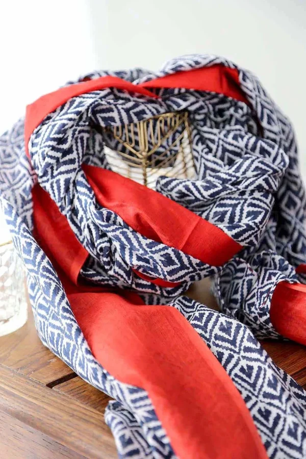 Homme Saheline Foulard Rouge Timothy