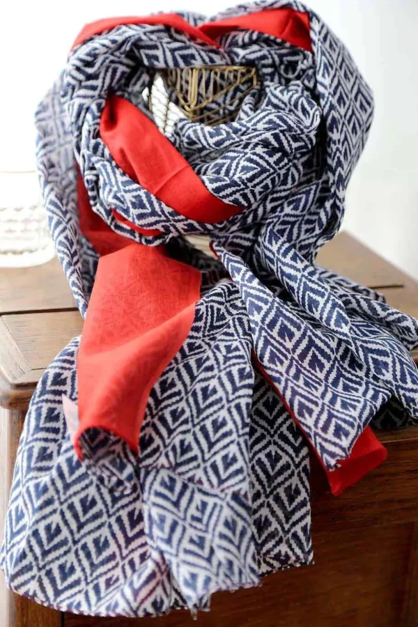 Homme Saheline Foulard Rouge Timothy