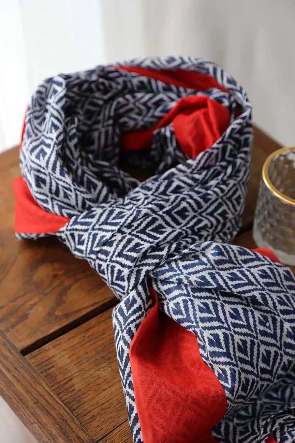 Homme Saheline Foulard Rouge Timothy