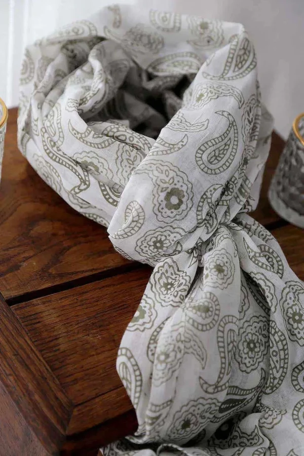 Homme Saheline Foulard Vert Valentin