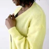 Femmes Saheline Gilet Long Jaune Dan