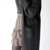 Femmes Saheline Gilet Long Noir Mohair Dan