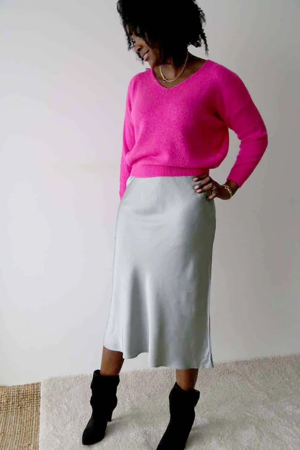 jupe_midi_soie_gris_natty_0.webp Femmes Saheline Jupe Midi Soie Gris Natty