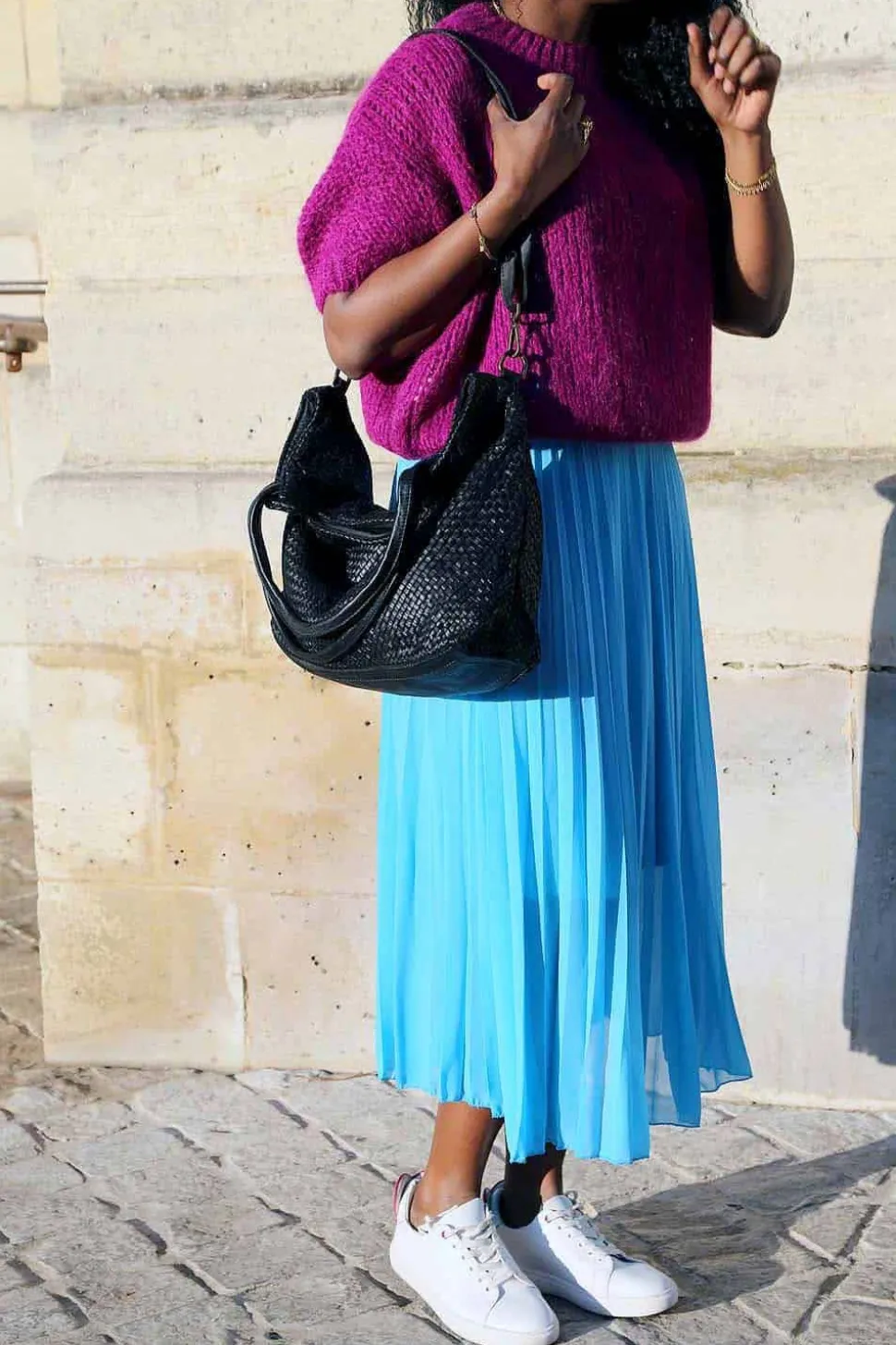 jupe_plissee_midi_bleu_ci_0.webp Femmes Saheline Jupe Plissee Midi Bleu Ciel Caudy