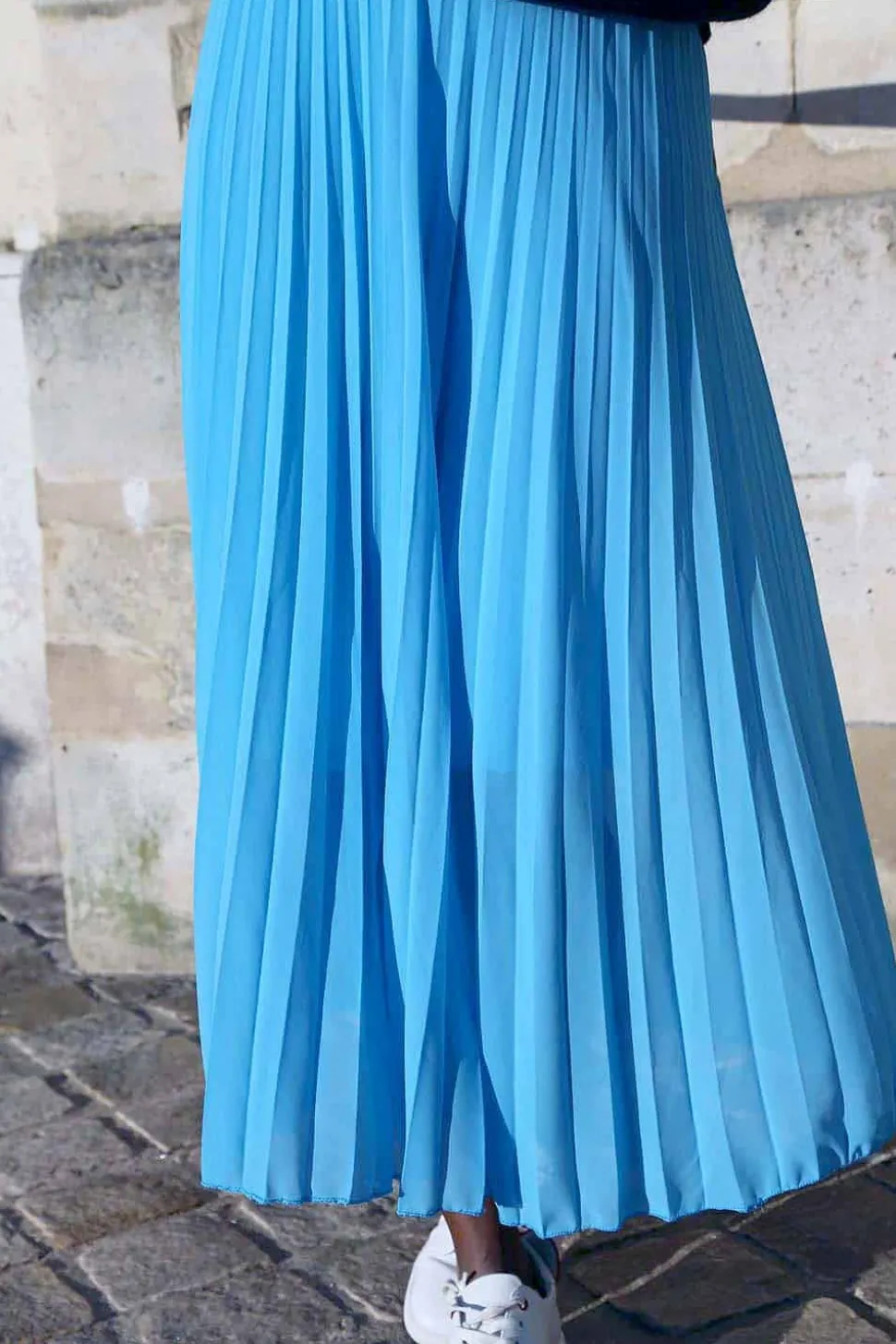 jupe_plissee_midi_bleu_ci_2.webp Femmes Saheline Jupe Plissee Midi Bleu Ciel Caudy