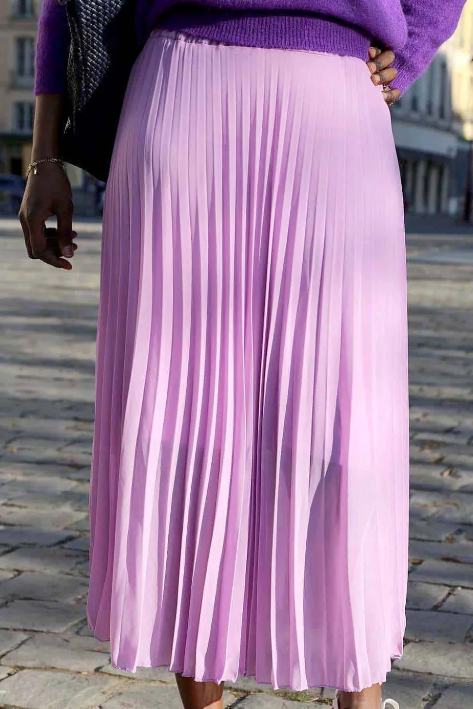 jupe_plissee_midi_violet__0.webp Femmes Saheline Jupe Plissee Midi Violet Lilas Caudy