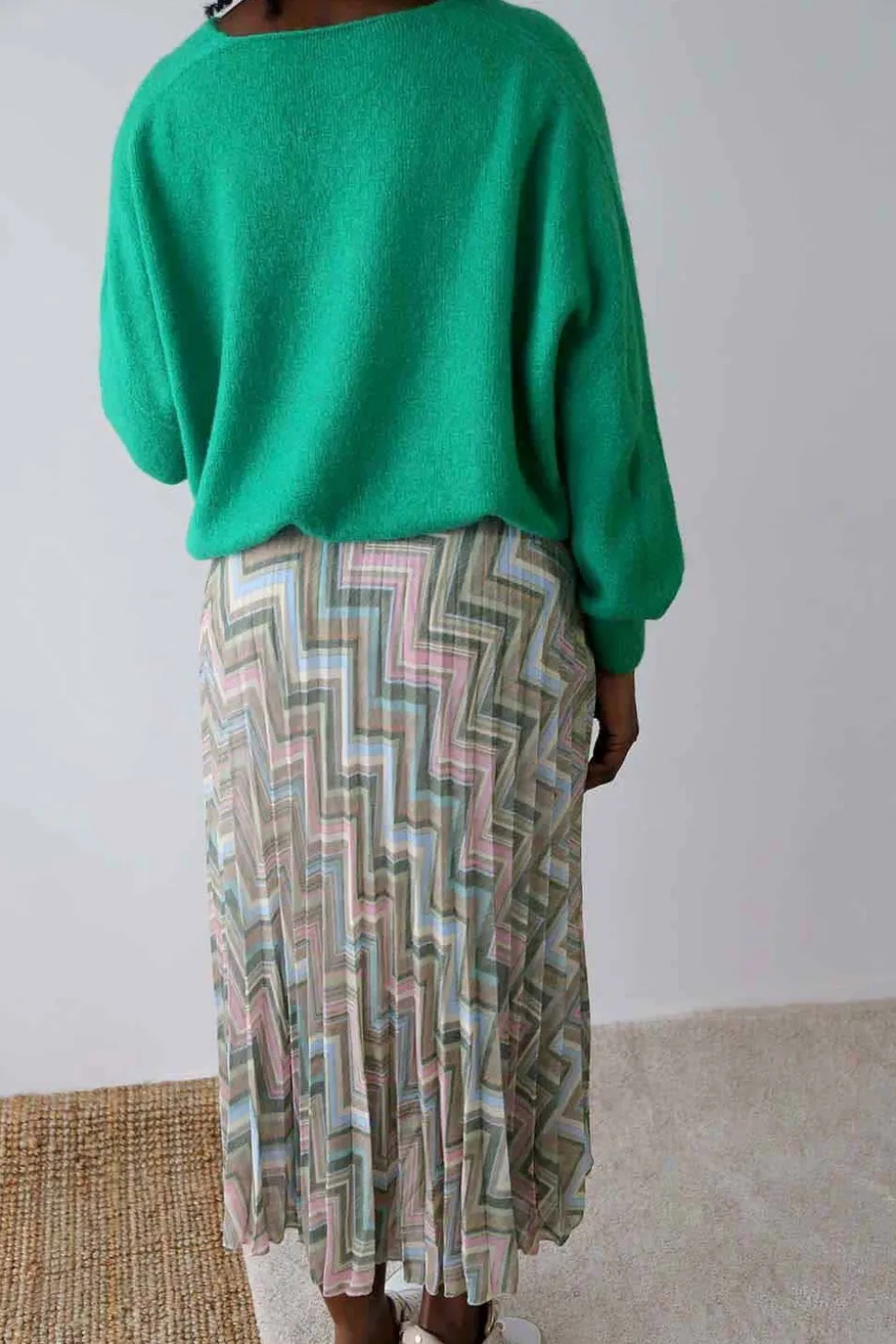 jupe_plissee_vert_ziguy_3.webp Femmes Saheline Jupe Plissee Vert Ziguy