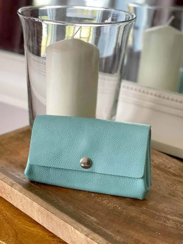 Femmes Saheline Porte-Cartes Bleu Azur Avery