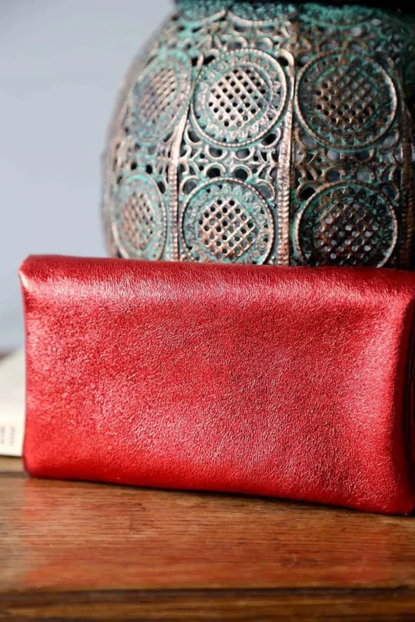 Femmes Saheline Porte-Cartes Rouge Lorna