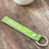 Femmes Saheline Porte-Clés En Cuir Vert Anis Daisy
