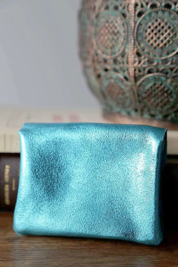 Femmes Saheline Porte-Monnaie Bleu Awa