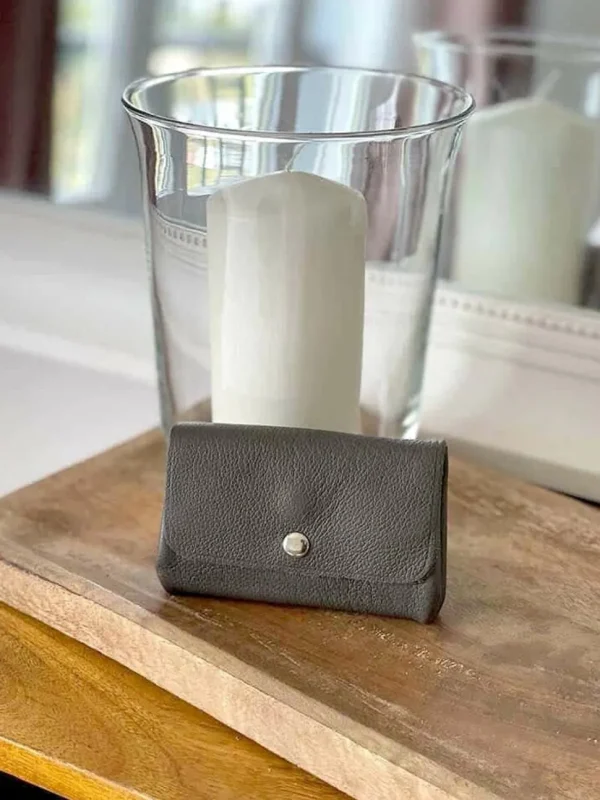Femmes Saheline Porte-Monnaie Gris Anthracite Deepa