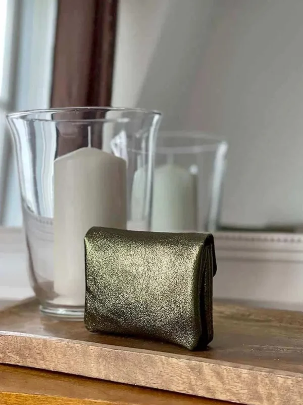 Femmes Saheline Porte-Monnaie Vert Kaki Anissa