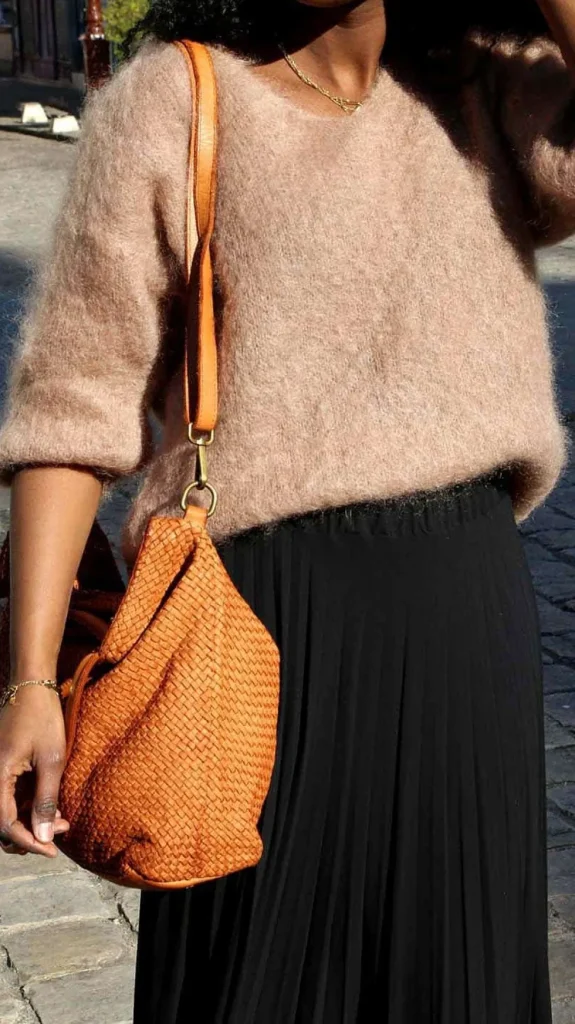 Femmes Saheline Pull Marron Camel Teddy