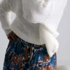 Femmes Saheline Pull Mohair Ecru Coline