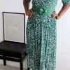 Femmes Saheline Robe Longue Vert Eva