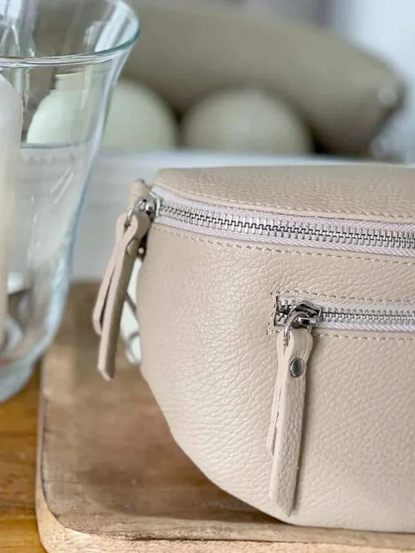 Femmes Saheline Sac Banane Beige Ecru Chelby
