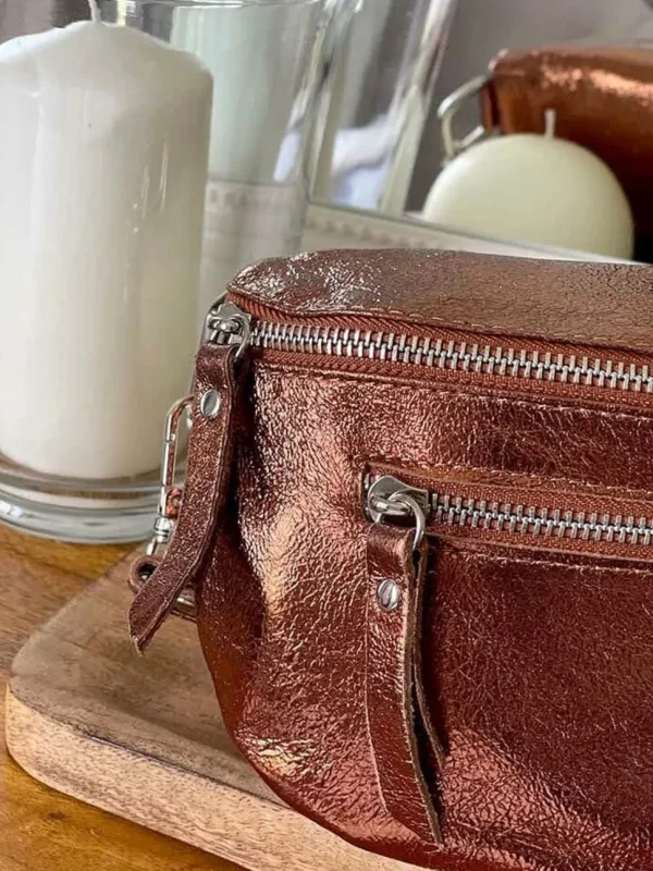 Femmes Saheline Sac Banane Marron Cuivre June