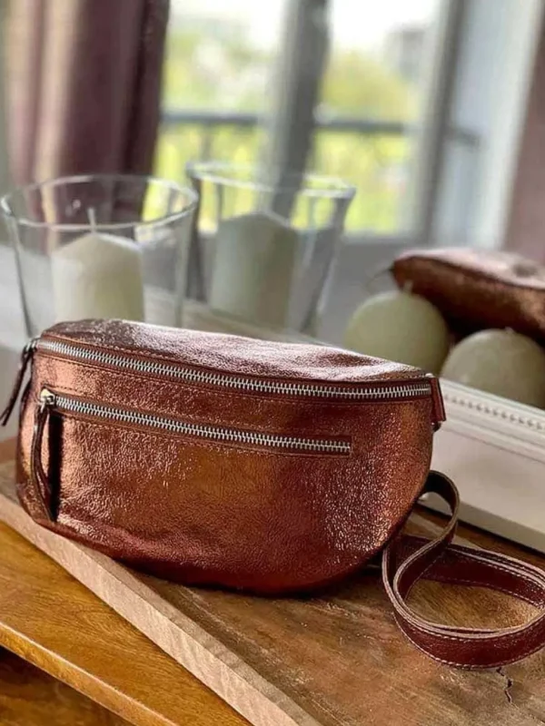 Femmes Saheline Sac Banane Marron Cuivre June