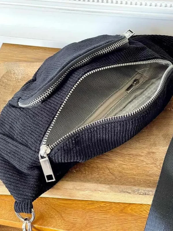 Femmes Saheline Sac Banane Noir Estela